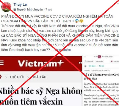 TIN VUI TỪ VẮC XIN COVID 19 CỦA NGA - ĐÂU ĐÓ VẪN CÒN NHỮNG KẺ HẸP HÒI