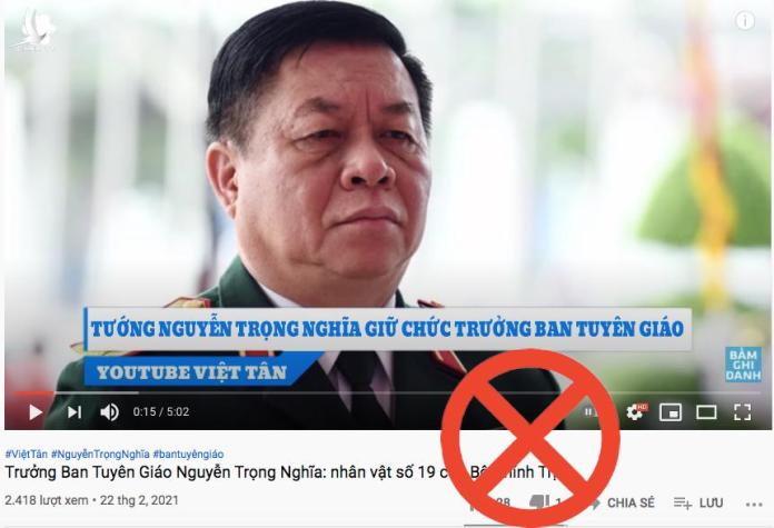 ‘Có tật giật mình’ mới sợ Thượng tướng làm Trưởng ban Tuyên giáo Trung ương