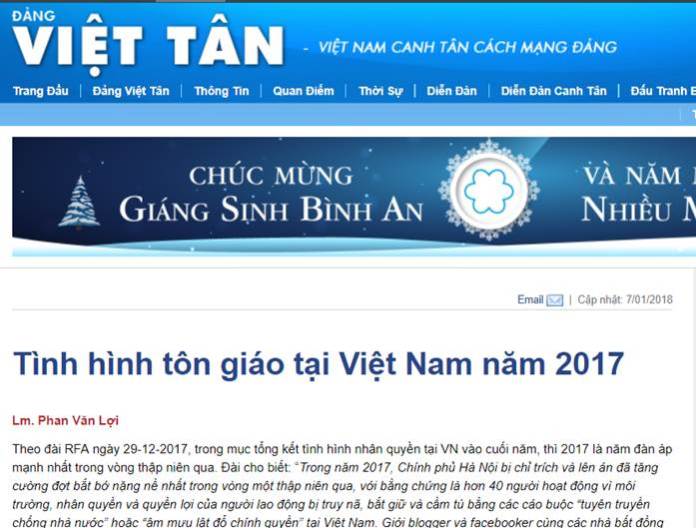 GIỚI RẬN CHỦ LẠI XUYÊN TẠC TÌNH HÌNH TÔN GIÁO Ở VIỆT NAM