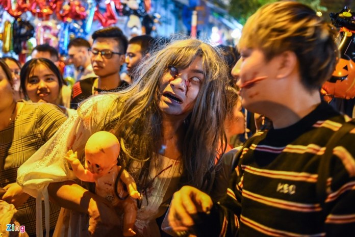 'Ma quỷ' xuất hiện ngập thủ đô đêm Halloween