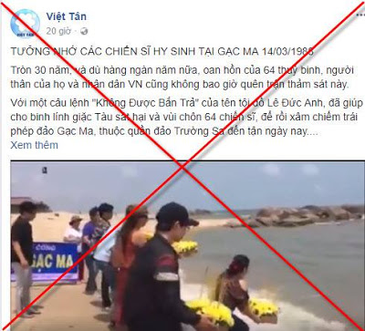 Hải Chiến Gạc Ma – Đừng để xương máu cha anh đã hy sinh bị Việt Tân lợi dụng kích động biểu tình