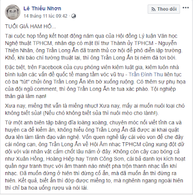 Trần Long Ẩn - cây ngay không sợ chết đứng!