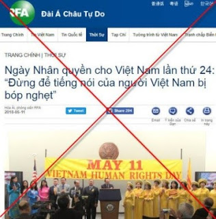 TRÒ LỒ BỊCH CỦA RFA MANG TÊN “NGÀY NHÂN QUYỀN CHO VIỆT NAM LẦN THỨ 24”!