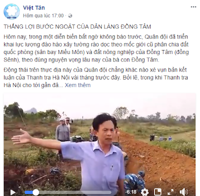 Có hay không “Thắng lợi bước ngoặt của dân làng Đồng Tâm”?