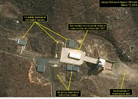 Triều Tiên bắt đầu dỡ bãi thử động cơ tên lửa