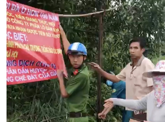 Treo băng rôn có nội dung kích động, đánh 2 công an nhập viện