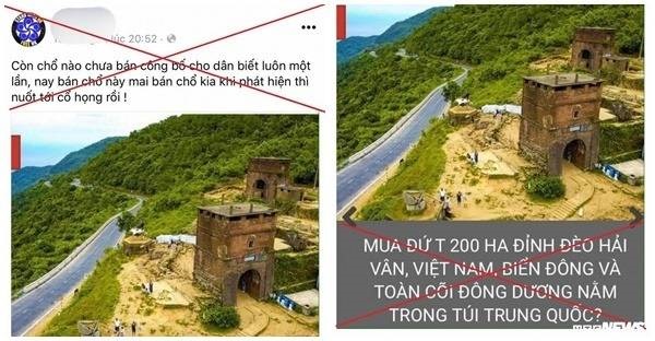 CẢNH GIÁC VỚI THÔNG TIN SAI SỰ THẬT VỀ DỰ ÁN Ở ĐÈO HẢI VÂN