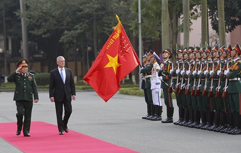 Bộ trưởng Quốc phòng Mỹ thăm Việt Nam 2 lần trong 1 năm