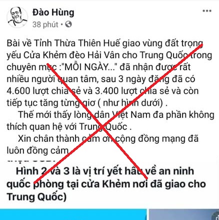 BÁC THÔNG TIN BÁN 200ha ĐẤT TRÊN NÚI HẢI VÂN CHO NGƯỜI TRUNG QUỐC