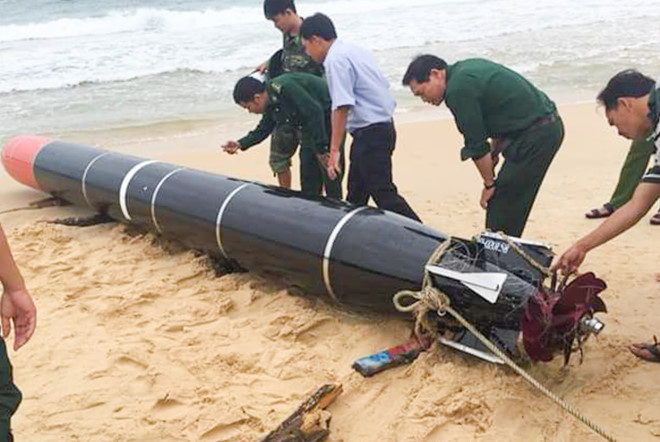 Bộ Quốc phòng xác nhận vật thể lạ ở biển Phú Yên là ngư lôi nước ngoài