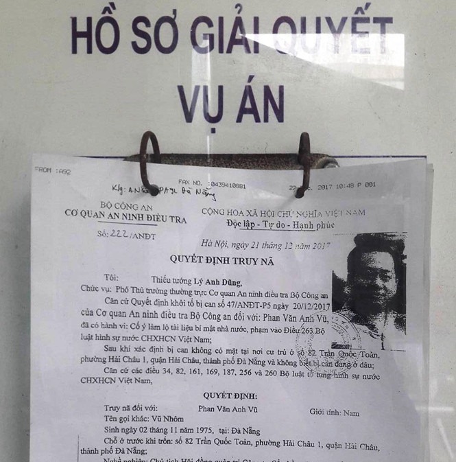 Chưa rõ tung tích Vũ ‘nhôm’