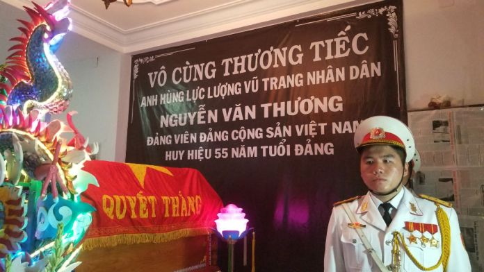 Tiễn đưa Thiếu tá tình báo Nguyễn Văn Thương về đất mẹ
