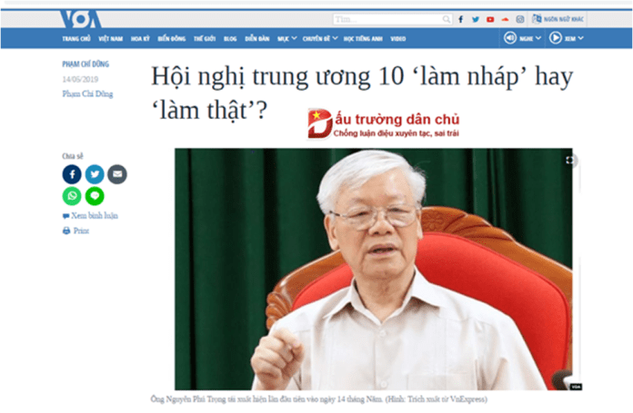 Phạm Chí Dũng lại ‘trổ tài’ phán bừa về Hội nghị Trung ương 10