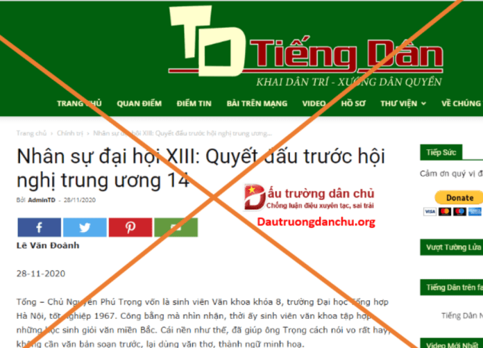 ‘Dự đoán nhân sự’-Trò hề quen thuộc trước thềm Đại hội XIII của Đảng