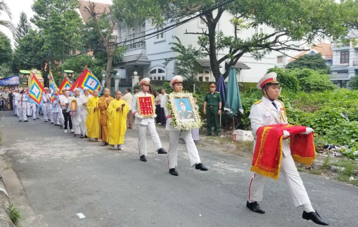 Tiễn đưa Thiếu tá tình báo Nguyễn Văn Thương về đất mẹ