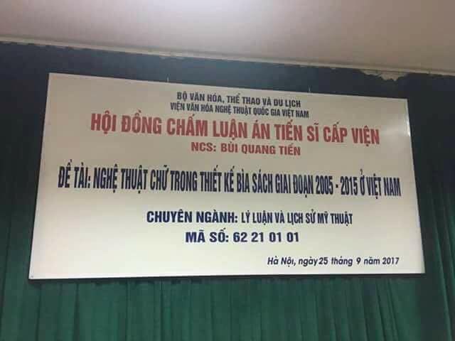 Gặp tác giả và người phản biện luận án tiến sĩ về bìa sách 