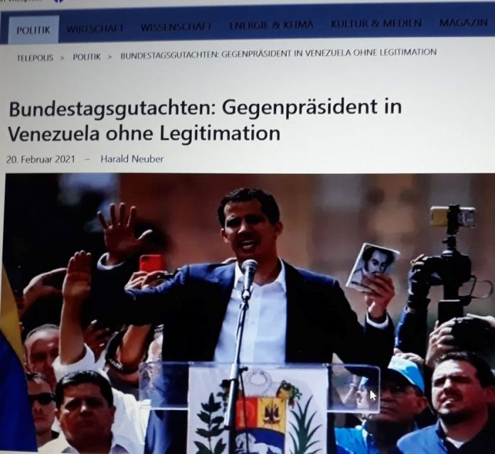 Bản giám định của Quốc hội Đức: Tổng thống đối lập ở Venezuela không hợp pháp
