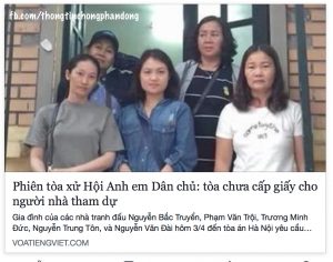 Vì sao Tòa án không cấp giấy tham dự phiên tòa cho người thân của 5 bị cáo phạm tội Hoạt động nhằm lật đổ chính quyền?