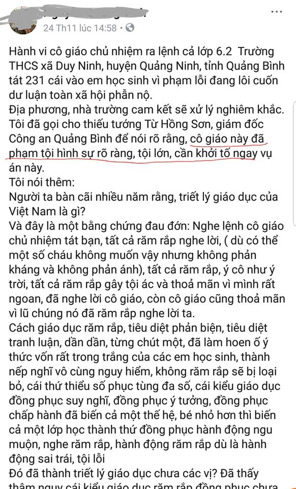 Câu chuyện “231 cái tát” và những điều muốn nói