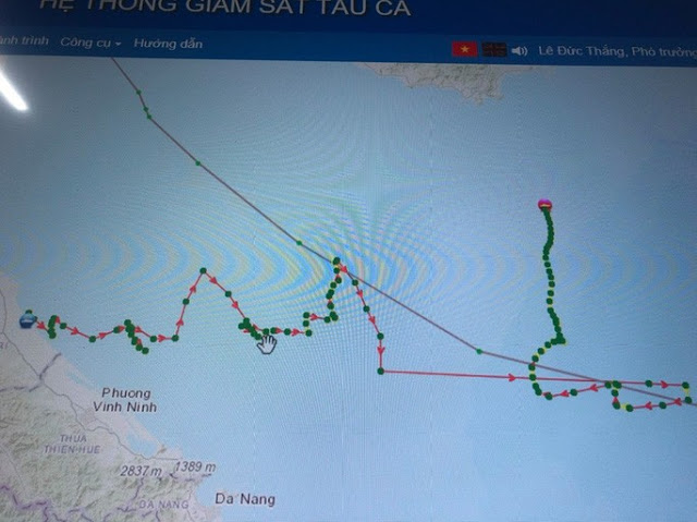 Tàu cá Quảng Trị di chuyển khác thường rồi mất tích trên vùng biển xa