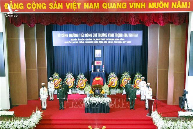 Lễ truy điệu và an táng nguyên Phó Thủ tướng Trương Vĩnh Trọng