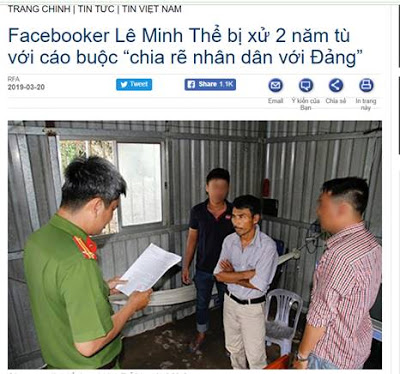 Phạt 2 năm tù Facebooker Lê Minh Thể vì hành vi livestream kích động biểu tình