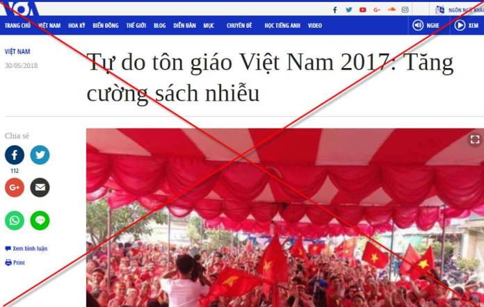 Tự do tôn giáo ở Việt Nam đã bị VOA xuyên tạc