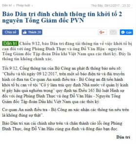 CHUYỆN CẢI CHÍNH THÔNG TIN TRÊN BÁO ĐIỆN TỬ