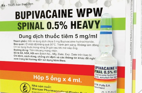 Kết quả kiểm nghiệm lô thuốc gây tê Bupivacaine nghi gây tai biến