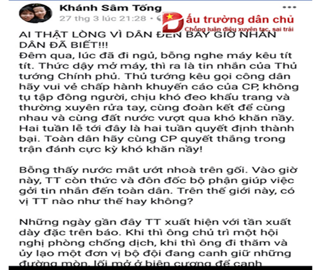 Đừng phát ngôn thiếu trách nhiệm về tình hình chống dịch nCoV