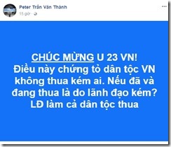 Chiến thắng của U23 Việt Nam, linh mục lại lợi dụng để xuyên tạc