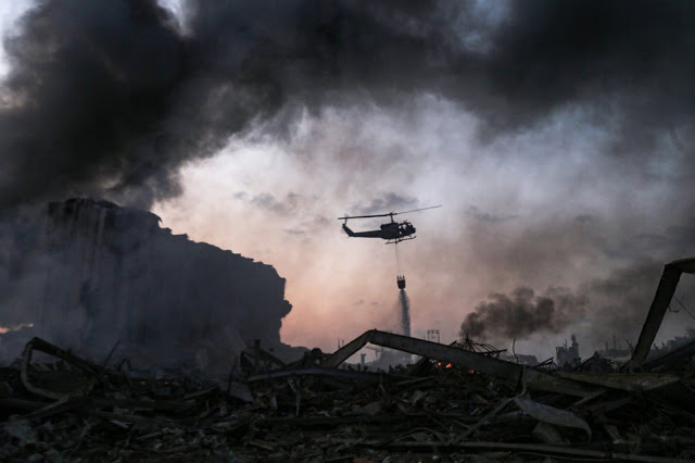 Cảnh đổ nát ở thủ đô Li Băng sau vụ nổ 'như thảm họa Hiroshima'