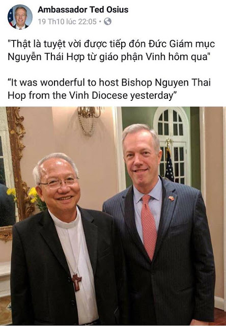 Không chào đón cựu Đại sứ Ted Osius ở lại Việt Nam