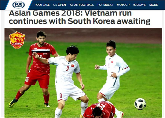 Truyền thông nước ngoài khen ngợi Olympic Việt Nam