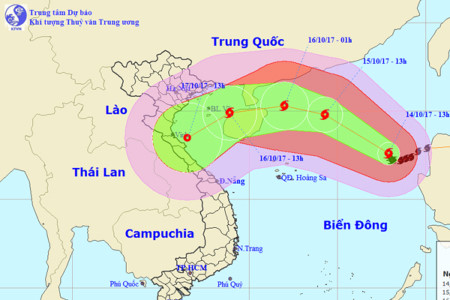 Bão số 11 tăng cấp, dự báo chuyển hướng vào Hà Tĩnh