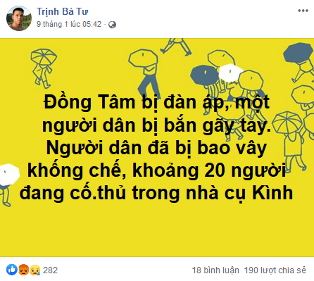 Một chi tiết sai sự thật trong đơn kiến nghị trước phiên xử phúc thẩm vụ Đồng Tâm