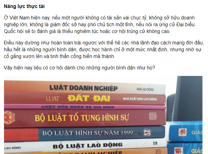 Về bài viết của ứng viên ĐBQH Ngô Ngọc Trai