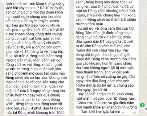 Một chi tiết sai sự thật trong đơn kiến nghị trước phiên xử phúc thẩm vụ Đồng Tâm