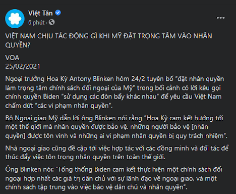 Kỳ vọng gì khi Mỹ “đặt nhân quyền làm trọng tâm chính sách đối ngoại”?