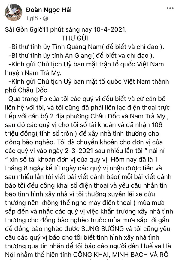 Ông Đoàn Ngọc Hải có thể hành động khác đi!