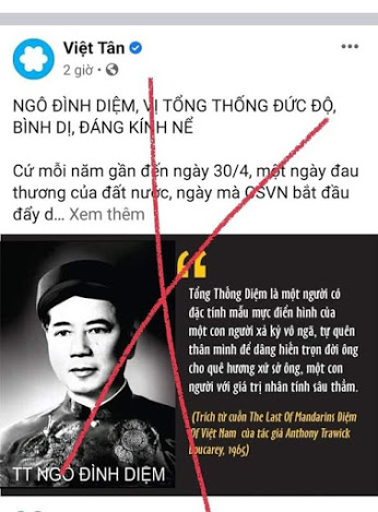 Trò hề ngớ ngẩn khi ca ngợi Ngô Đình Diệm