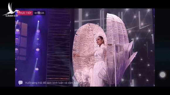 Hoa hậu Khánh Vân gây ấn tượng mạnh với cú xoay nhẹ tựa mây tại Miss Universe