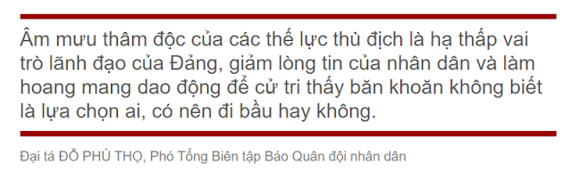 Đừng để bị kẻ xấu lôi kéo mà từ bỏ quyền bầu cử thiêng liêng