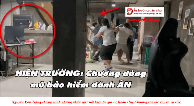 Công bố đoạn video Đoàn Huy Chương đánh người còn báo cảnh sát đẩy 3 tù nhân lương tâm vào tù