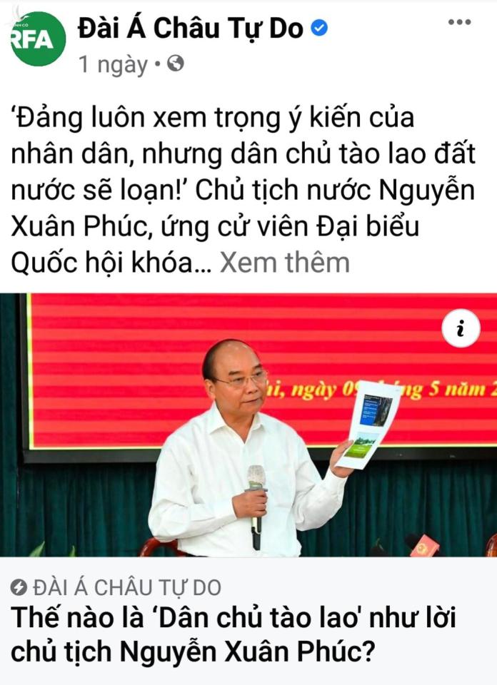 Có một phát đã biểu đụng chạm đến sự tự ái của những “nhà dân chủ tào lao”