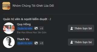 Cảnh giác với Group “Chúng Tôi Ghét Lừa Dối