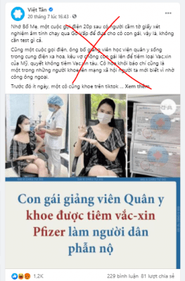 Việt tân và chiêu trò bịa đặt cán bộ & thân nhân đua nhau tiêm vắc xin Mỹ tài trợ!