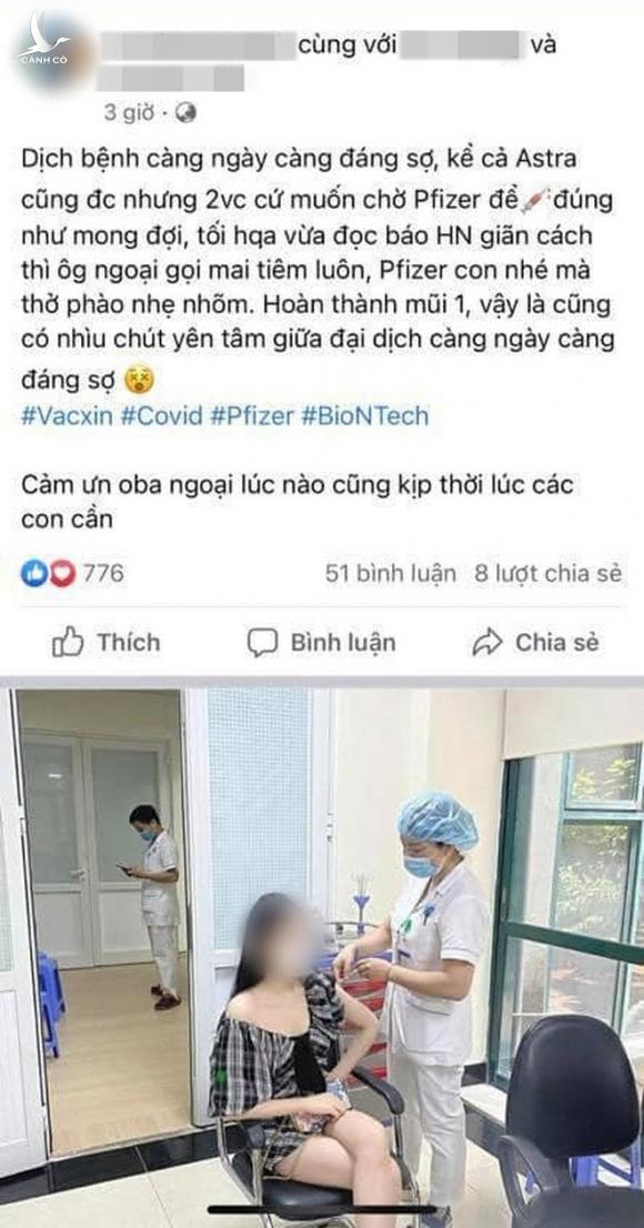 Bộ y tế vào cuộc vụ hoa khôi báo chí nhờ “ông ngoại” nên được tiêm vaccine