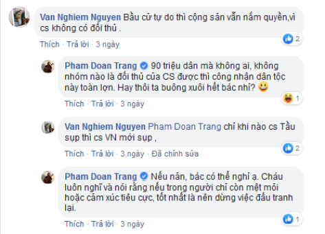 Phạm Đoan Trang “tranh đấu cho dân chủ” bằng phương pháp độc tài?