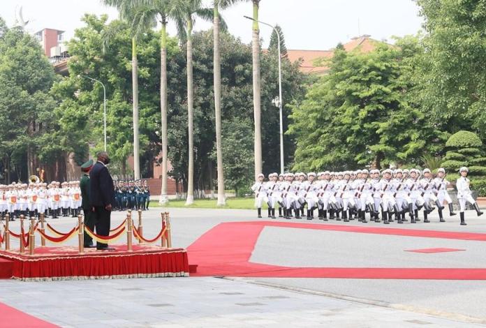 Bộ trưởng Phan Văn Giang đón, hội đàm với Bộ trưởng Quốc phòng Mỹ Lloyd Austin